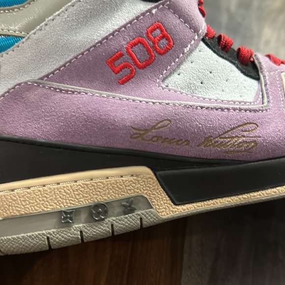 Louis Vuitton trainer sneaker Boot Purple. RP(Once used). - Picture 9 of 12